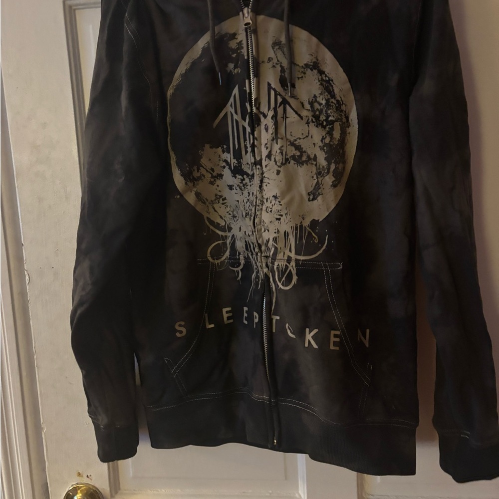 Sleep Token Black Zip Up Sweater
